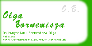 olga bornemisza business card